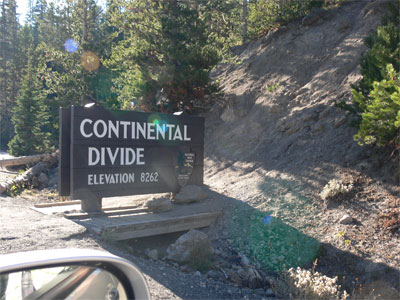 Continental Divide sign