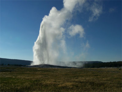 Old Faithful blows