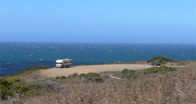 Many motorhomes found beautiful overnight spots 