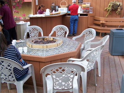 Breakfast on the patio