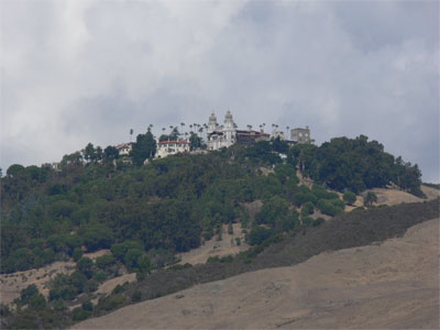View of Hearst Castle from the visitor centre, 5 miles away