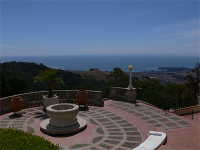 View from the terrace overlooking the ocean