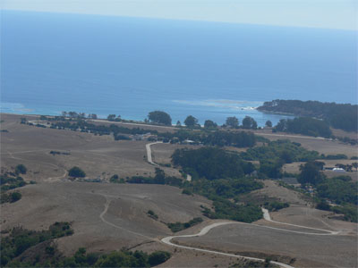 View of visitor centre from the top