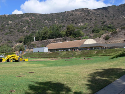 The central building of COD was previously the gymn of the private college the the church took over 