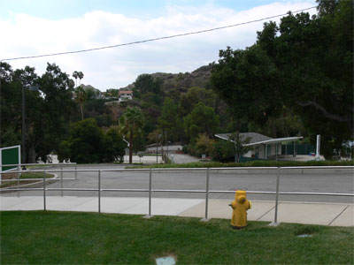 The grounds of the church were very large at about 14 acres with multiple buildings built right at the base of the foothills 
