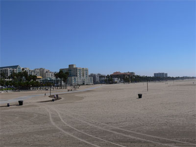 Condos are built right up to the beach