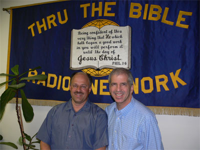 Bob Kern with John in front of the TTB banner. Bob Kern is who I report to for my work as the Canadian TTB webmaster