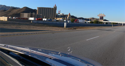 Right on the Nevada border: the first of many casinos