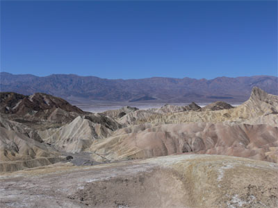 Looking down into Death Valley 