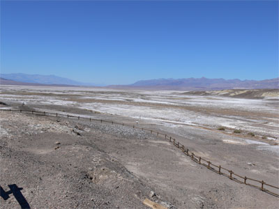 Area where Borax was raked up off of the desert floor. 