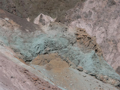 Green soil. This area was at least as beutiful at the Painted Desert. 