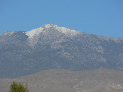 There was actually snow on the distant mountains surrounding Death Valley.